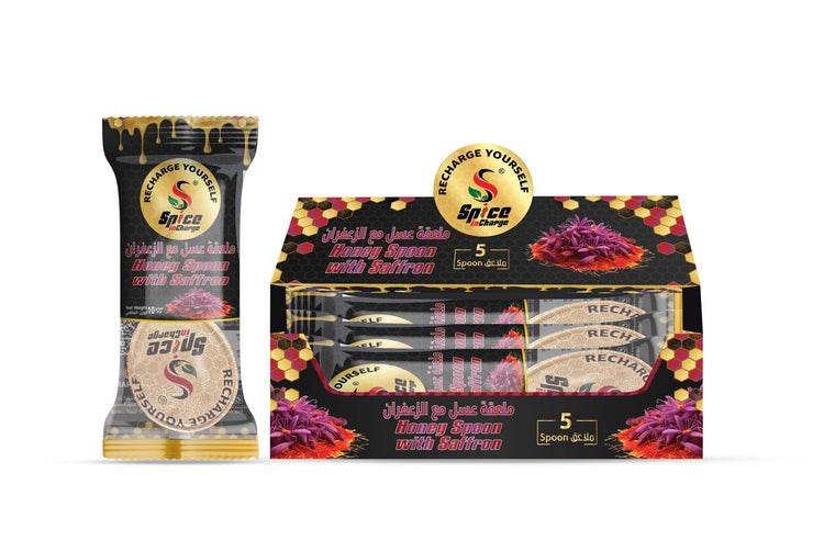 Honey Spoon with Saffron Spice In Charge